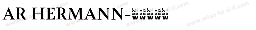AR HERMANN字体转换
